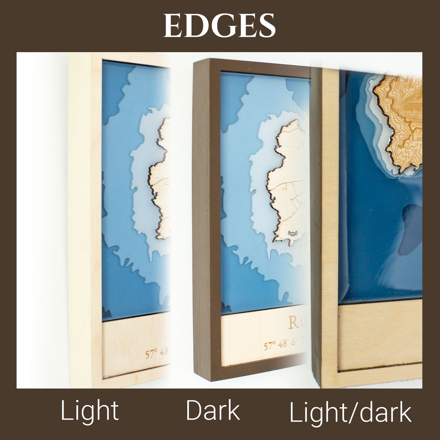 Custom Laser Cut Map