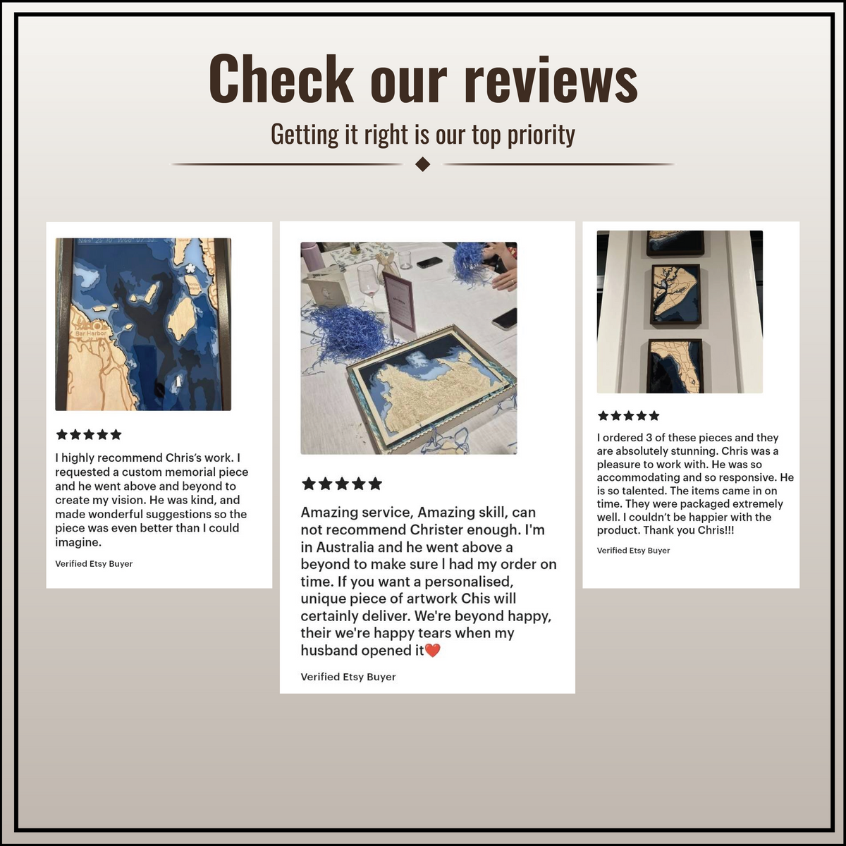 Our customers love us - check out our reviews.
