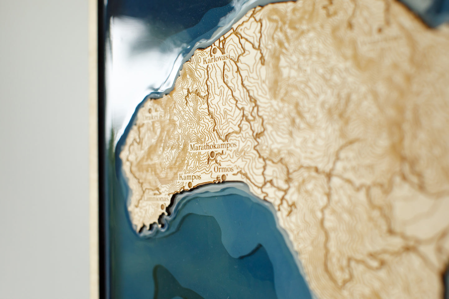 Custom Laser Cut Map