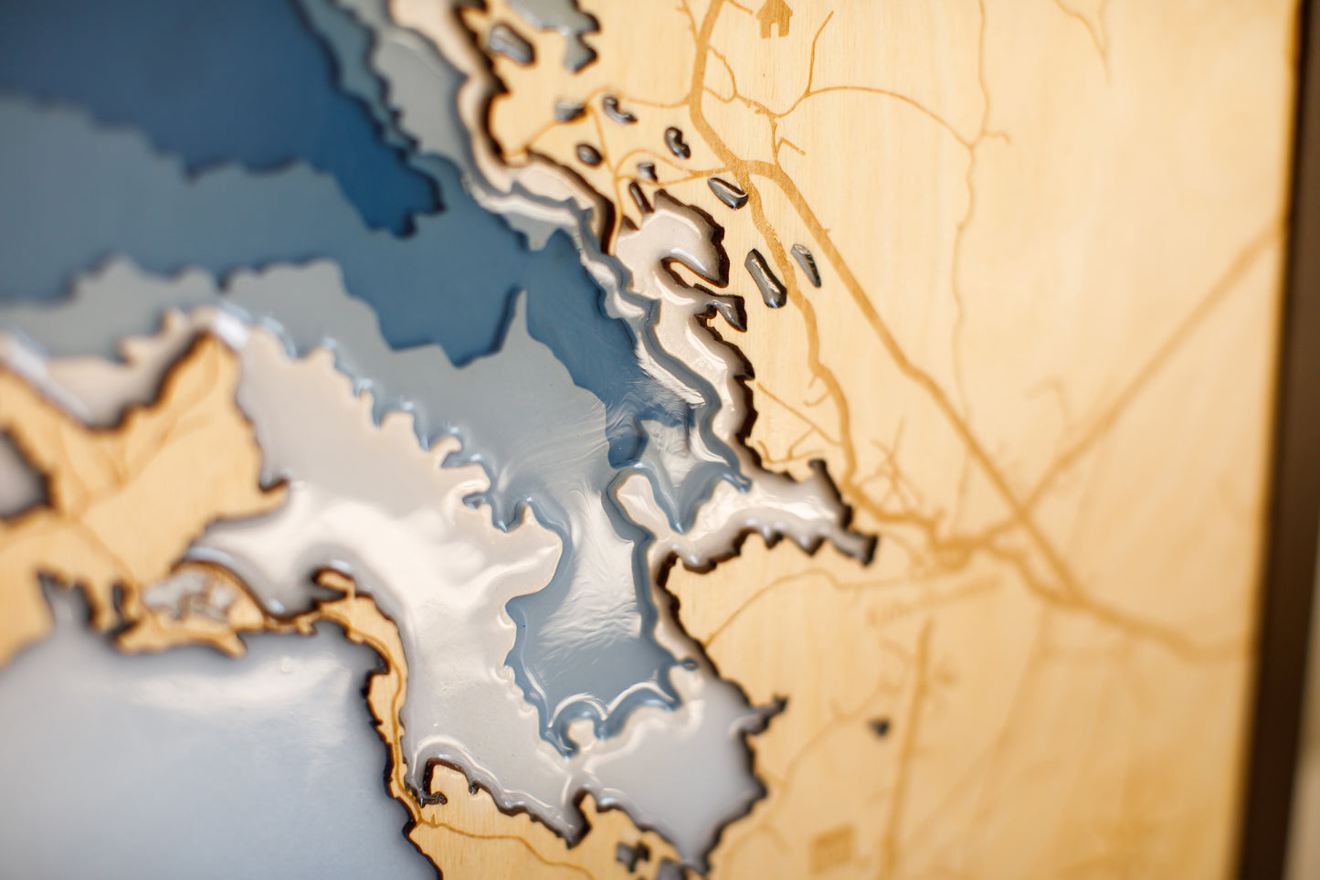 Custom Laser Cut Map