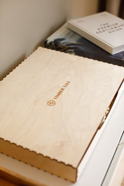 Our maps come in high quality wood boxes perfect for gifting.