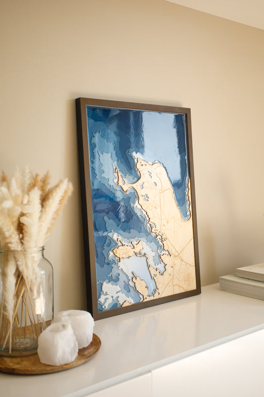 Custom Laser Cut Map