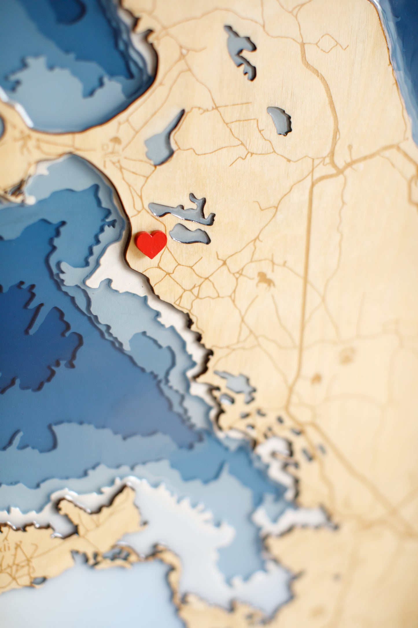 Custom Laser Cut Map